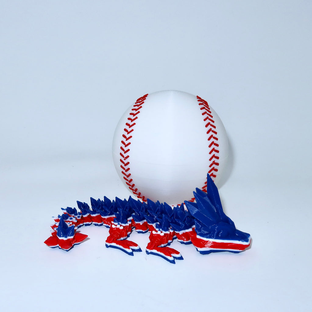Baseball City-Inspired 3D Printed Dragon & Football Egg