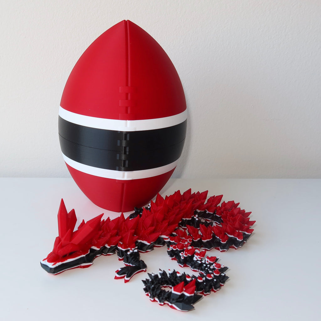 Football City-Inspired 3D Printed Dragon & Football Egg