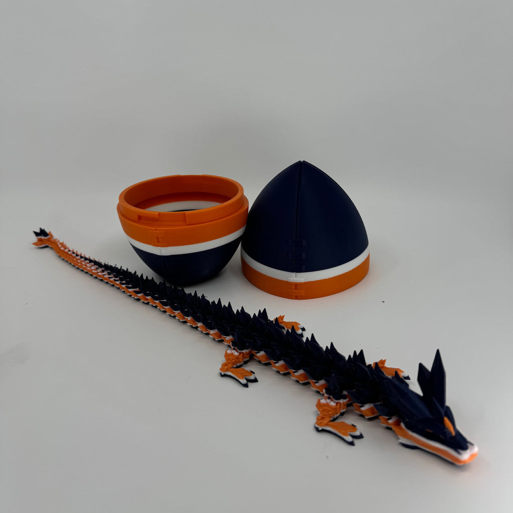 Football City-Inspired 3D Printed Dragon & Football Egg