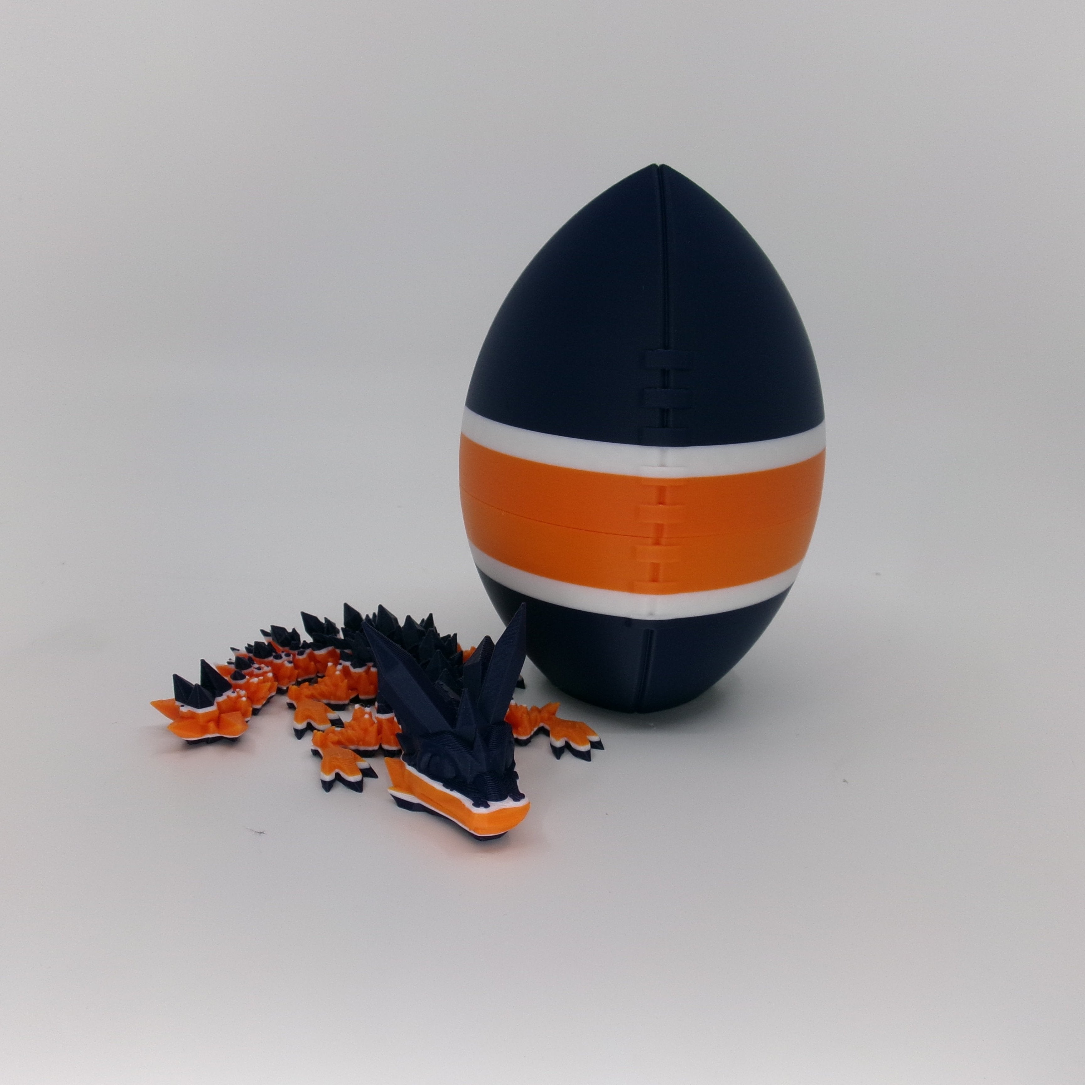Football City-Inspired 3D Printed Dragon & Football Egg